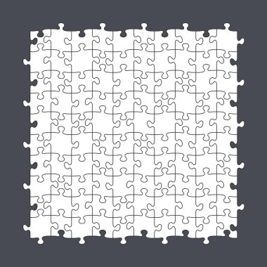 Seamless Puzzle Template 10x10