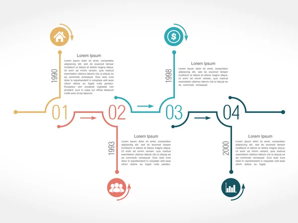 Timeline — Stock Vector