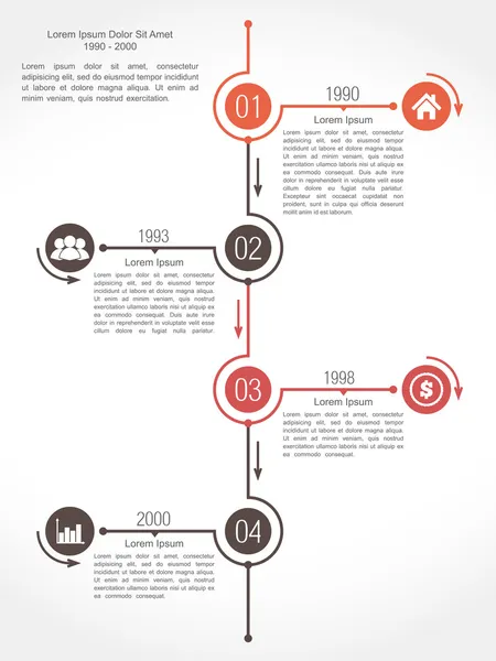 Timeline — Stockový vektor