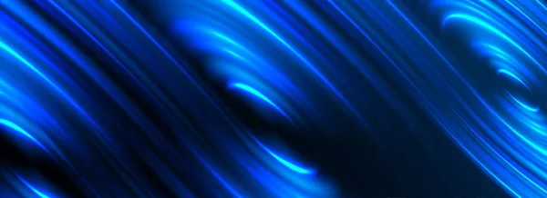 Onda Redonda Dinámica Estructura Círculo Curvo Azul Limpio Fresco Diseño — Vector de stock