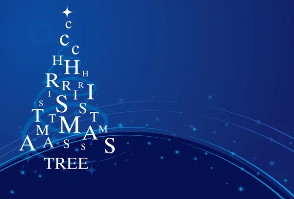 Kék karácsonyi fa — Stock Fotó