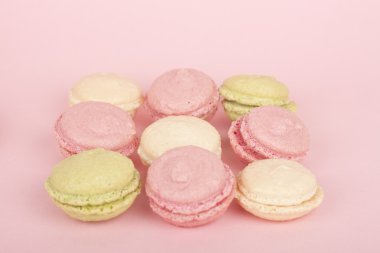 pastel renkli macaroons