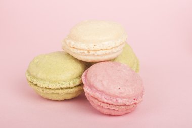 pastel renkli macaroons