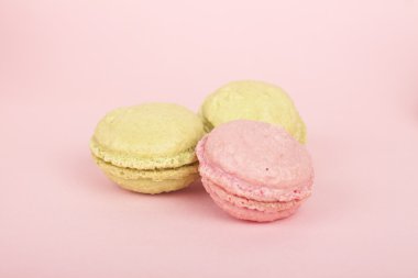 pastel renkli macaroons