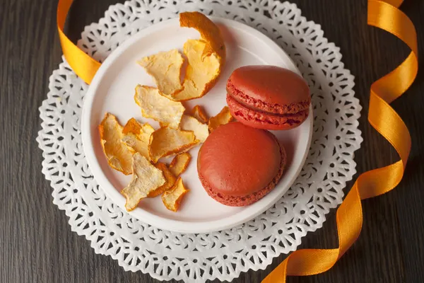 Macaroon laranja — Fotografia de Stock