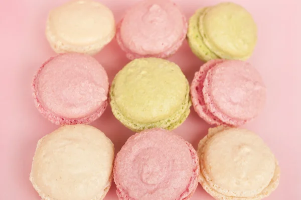 Macaroons de cor pastel — Fotografia de Stock