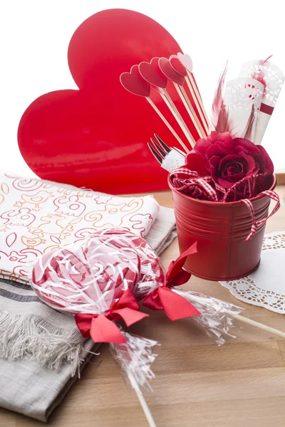 Love. Heart. Lollipop. Valentine's Day. — Stock Photo, Image