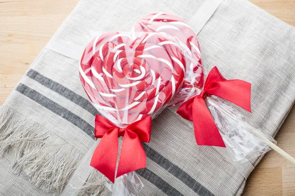 Love. Heart. Lollipop. Valentine's Day. — Stock Photo, Image