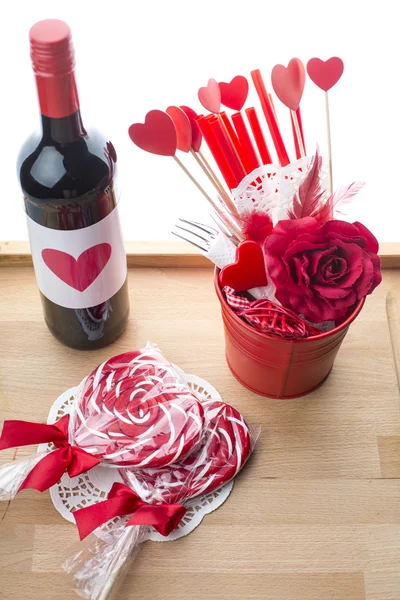 Love. Heart. Lollipop. Valentine's Day. — Stock Photo, Image