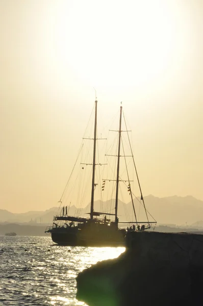 Huge boat in the sea — Stock Photo, Image