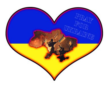 Pray for Ukraine clipart