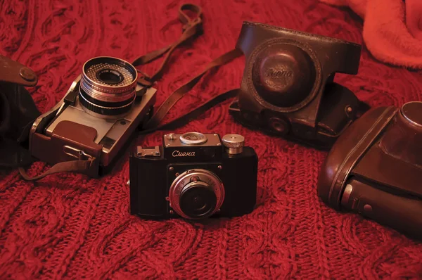 苏联的老式相机 — 图库照片