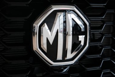 Udine, İtalya (11 Şubat 2022) - İngiliz otomobil markası MG