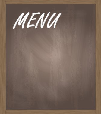 Menü blackboard vektör arka plan