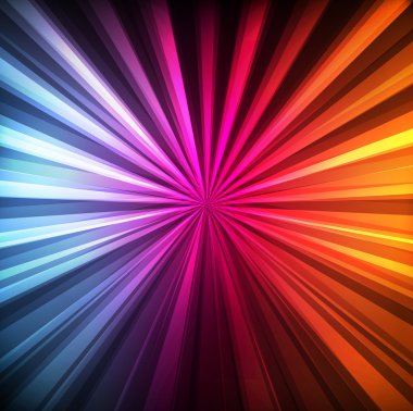 koyu arka plan üzerinde Neon özet satırları tasarım