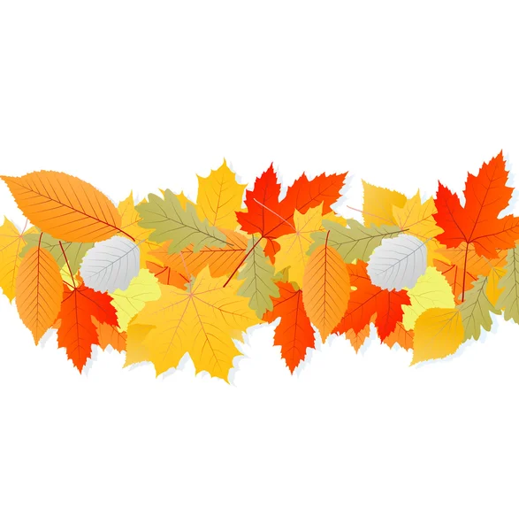 Leaves autumn vector background — Stock Vector