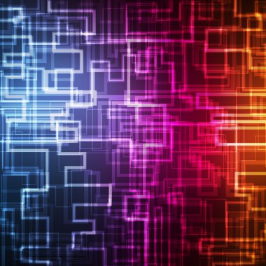 koyu arka plan üzerinde Neon özet satırları tasarım