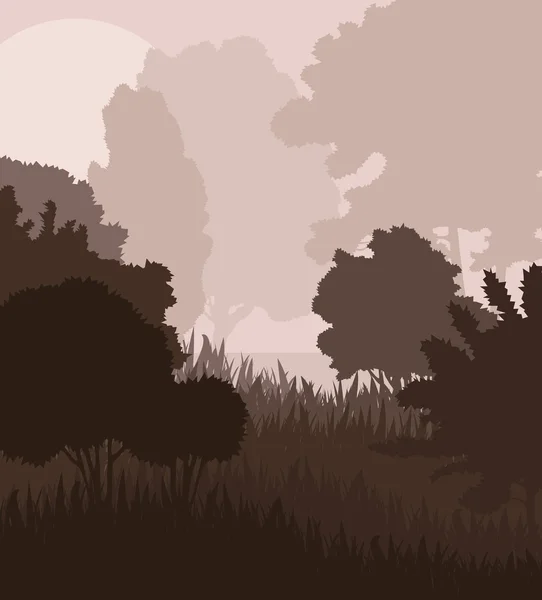 Fondo de vector de paisaje natural — Vector de stock