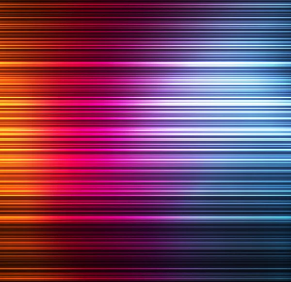 Neon absztrakt vonalak design sötét háttér — Stock Vector