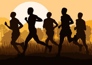 erkek ve kadınlar maraton koşucu