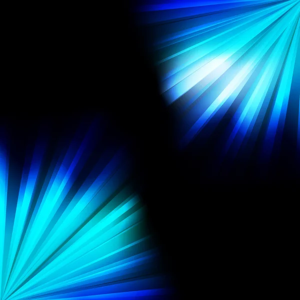 Blauwe burst lichte achtergrond vector — Stockvector