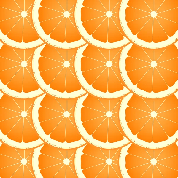 Orange slices vector background — Stock Vector