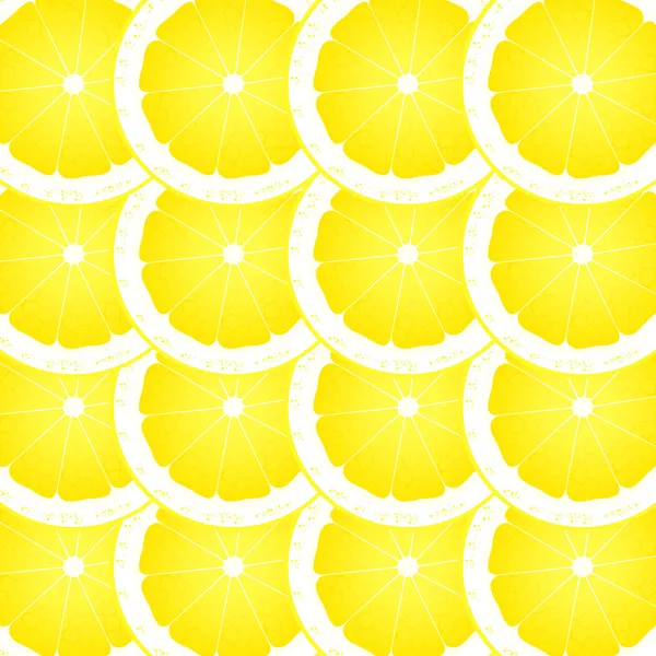 Lemon slices vector background for poster — Stock Vector