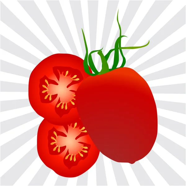 番茄矢量背景 — 图库矢量图片