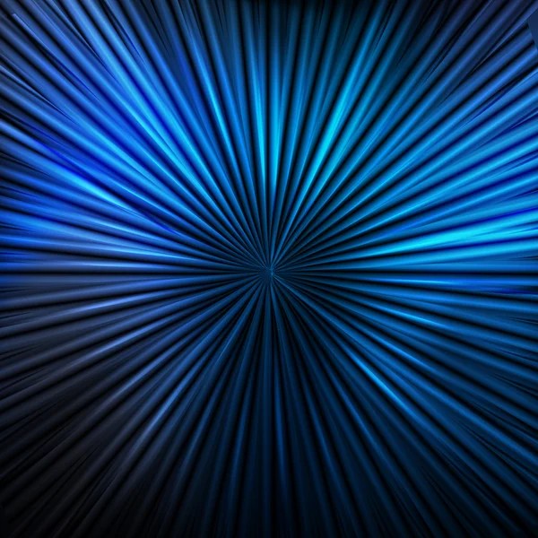 Fondo vector abstracto azul con líneas de neón — Vector de stock