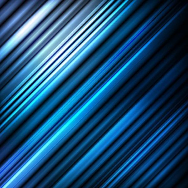 Sfondo vettoriale astratto blu con linee al neon — Vettoriale Stock