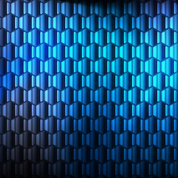 Sfondo vettoriale astratto blu con linee al neon — Vettoriale Stock