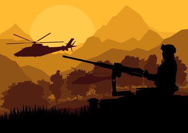 Ordu askeri helikopterler, silah ve vahşi d ulaşım
