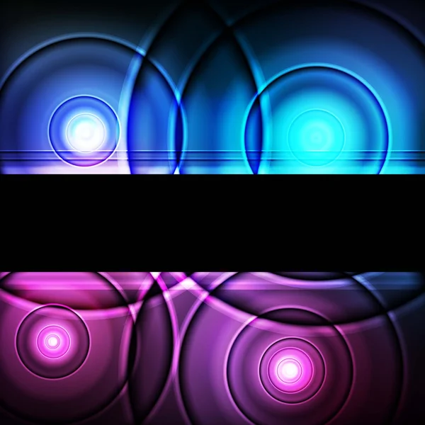 Fondo abstracto del vector de neón de luz — Vector de stock