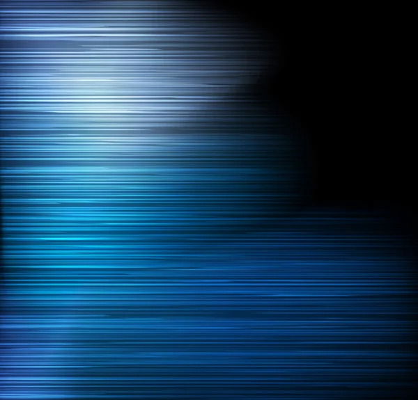 Azul abstracto líneas de luz detalladas vector de fondo — Vector de stock