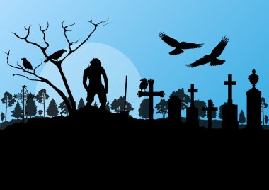 Cadılar Bayramı plan vektör poster için