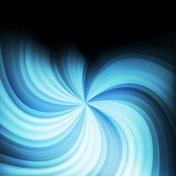 Blue rotating swirl vector background concept — Stock Vector