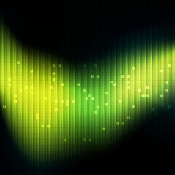 ネオン緑の抽象的なモザイクの背景のベクトル — ストックベクタ