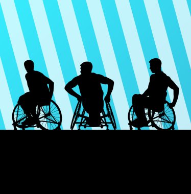 tekerlekli sandalye vektör arka plan bizzat devre dışı