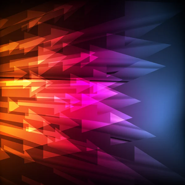 Neon abstract ontwerp op donkere achtergrond vector — Stockvector
