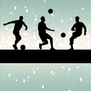 Futbol oyuncu vektör arka plan kavramı
