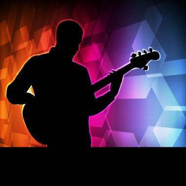 gitar çalar vektör arka plan kavramı