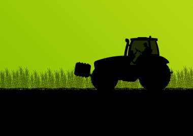 griculture traktör kültür ülke alanına backgr manzara