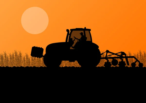 Tarım traktörü ekili ülke g topraklarda yetiştirilmesi