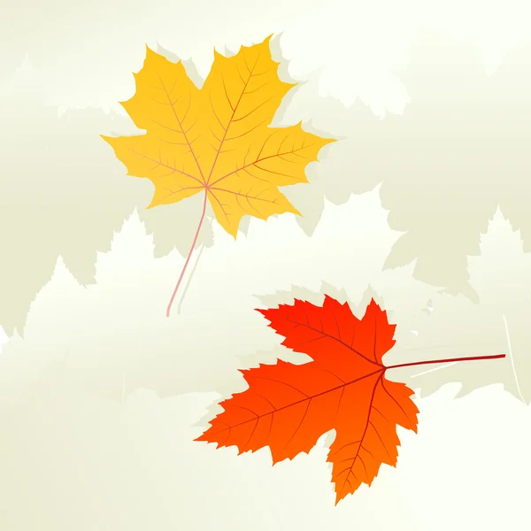 Autumn leaves background vector concept — Stock Vector