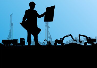 Mühendisler Ekskavatör yükleyiciler ve Endüstr kazma Traktörler