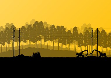 Elektrik yüksek gerilim hattı İnşaat Mühendisleri ile