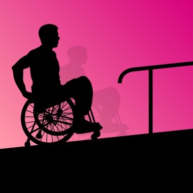 aktif Engelli gençlerin tekerlekli sandalye üzerinde ayrıntılı sağlık s
