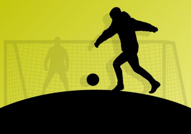 Futbol oyuncu vektör arka plan