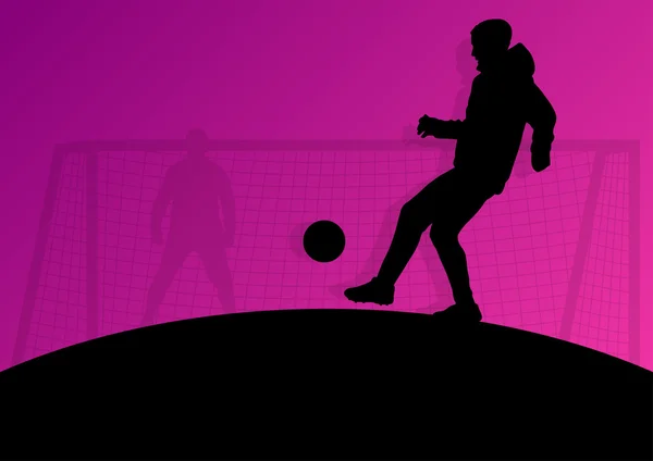 Fotboll spelare vektor bakgrund — Stock vektor