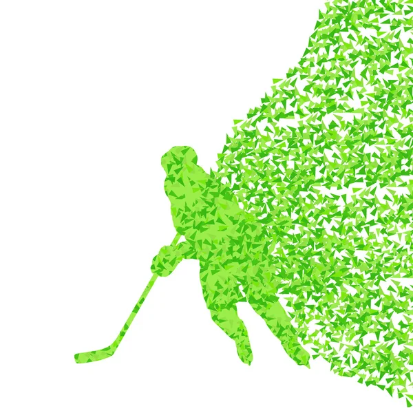 Hokej na lodzie gracz sylwetka sport streszczenie wektor tle co — Wektor stockowy